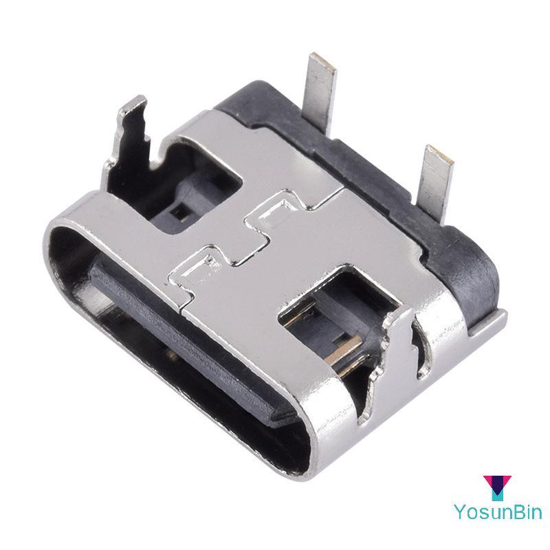 YosunBin] 10 ชิ้น 2 ขา Micro USB Type C Connector Soet USB 3.1 Type-C หญิง Ja Do สําหรับพอร์ตชาร์จโทรศัพท์มือถือใหม่