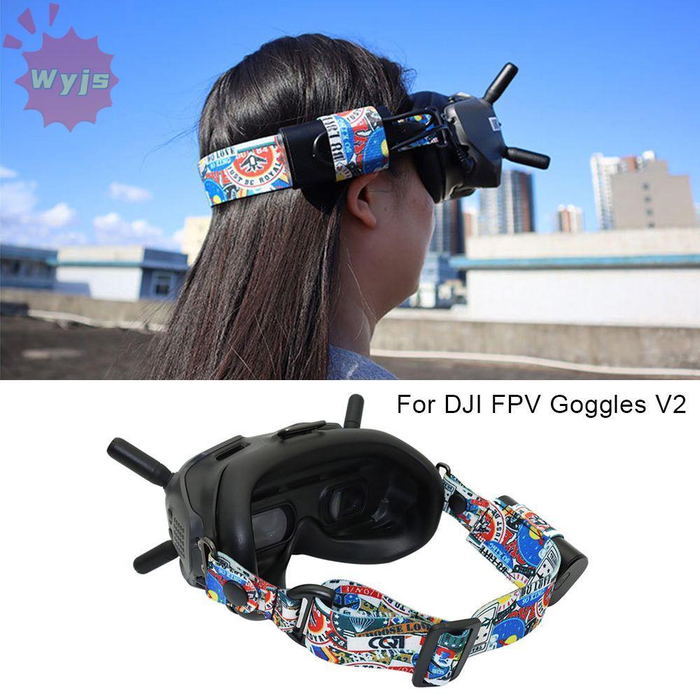 WJYJS สายคล้องคอทนทานสี Graffiti พร้อมรูแบตเตอรี่สําหรับ DJI FPV Goggles V2