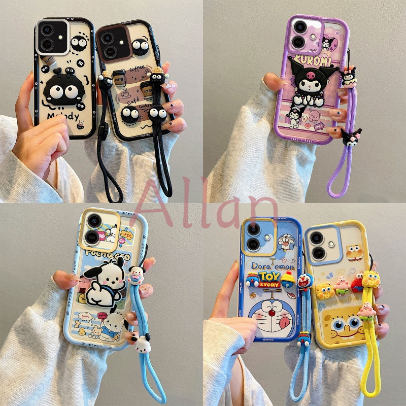 เคส Honor Play 10 4G กรณี TPU 2026 ใหม่ Kawaii ซิลิโคนนุ่มคลุมทั้งหมดกันกระแทก, Lanyard Anti-Loss เคสโทรศัพท์ BSJGS