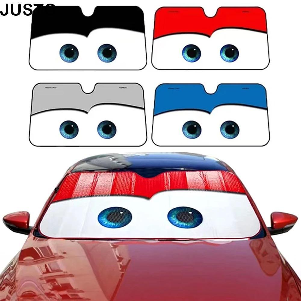 JUSTO ม่านบังแดดกระจกหน้ารถ, อลูมิเนียมฟอยล์ตาฝาครอบกระจก, ป้องกัน Sun Shade Board รถ