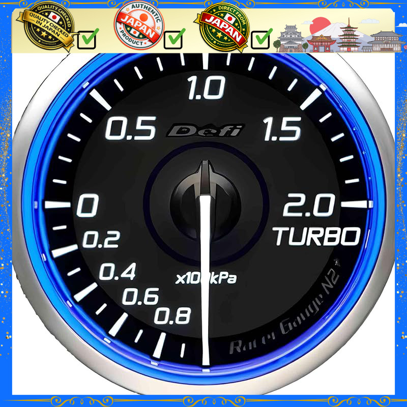 Defi Japan Precision Instruments Racer Gauge N2+ 60 TURBO 200K BL DF19501