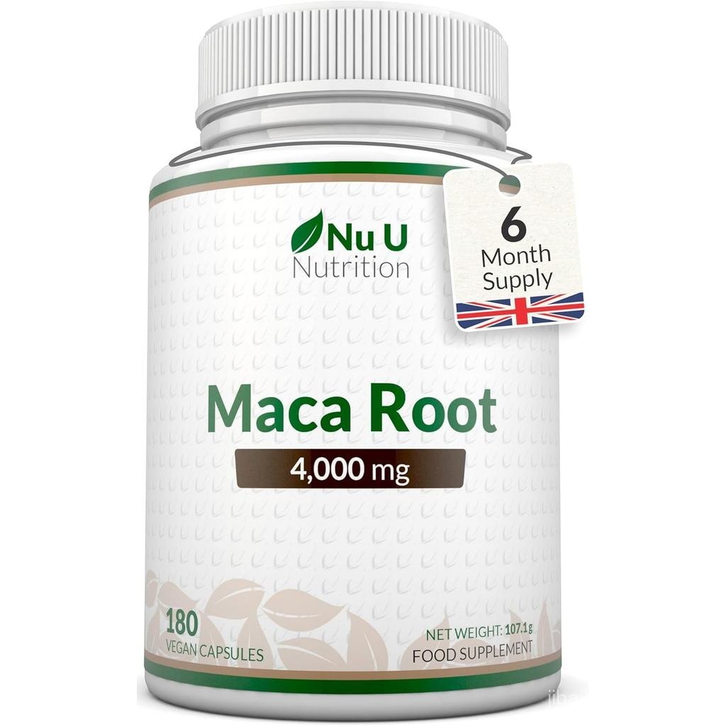 Maca Root Capsules 4000mg 180 แคปซูล 6 เดือน ply ความแข็งแรงสูง Peruvian Maca Root สําหรับผู้ชายและผ