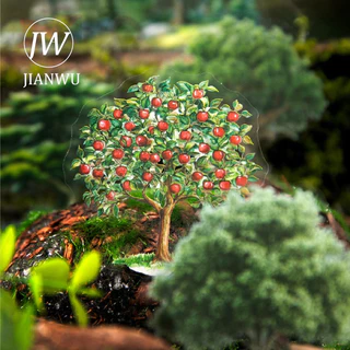 JIANWU โรแมนติกป่า Series Vintage Tree ภูมิทัศน์วัสดุ Collage Scrapbooking PET สติกเกอร์ Creative DIY Journal เครื่องเขียน