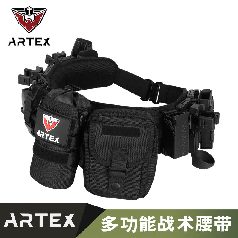 ชุดยุทธวิธี Artex พลาสติกเหล็ก เข็มขัด MOLLE หมุนได้ 360 องศา สำหรับงานpatrol