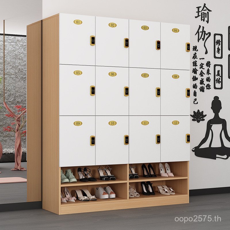 ล็อค Log สีตู้รองเท้า Gym Staff ตู้จัดเก็บร้านตัดผมเก็บเข็มขัดไม้ w & Locker เข็มขัดโยคะกระเป๋าตู้ S