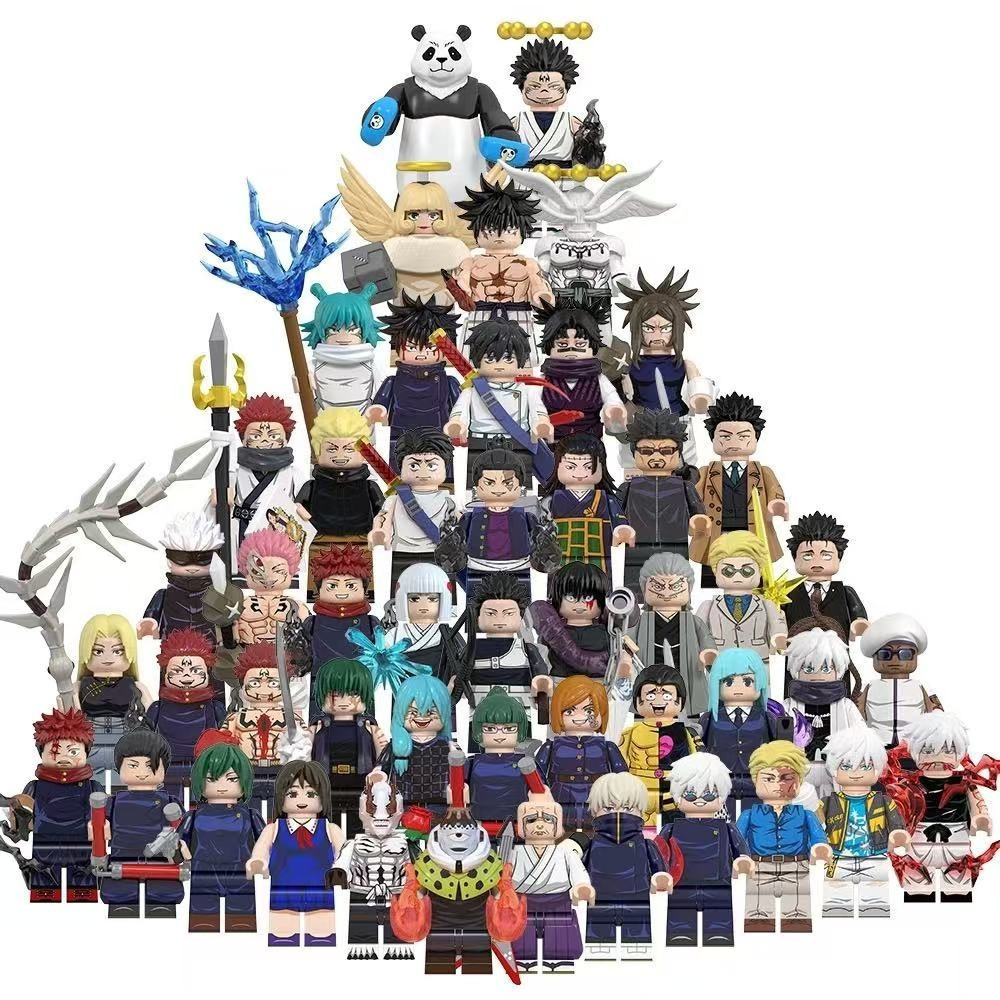 Jujutsu Kaisen Action Figure Gojo Satoru Ryomen Sukuna Makora Tsukumo Yuki Rogo ของเล่นคอลเลกชันบล็อกอาคารสําหรับเด็ก