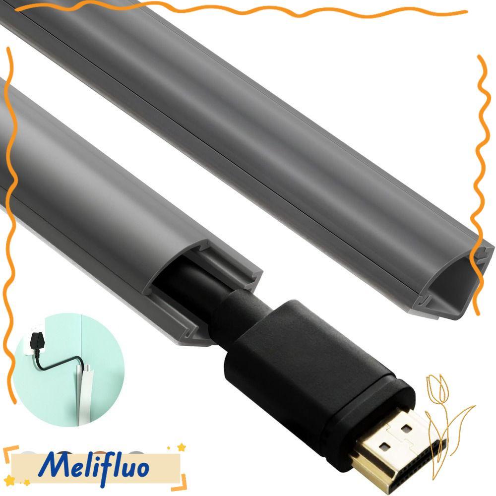 MELIFLUO มุมสายเคเบิลคอนซีลเลอร์,สีสามเหลี่ยมสาย Hider,คุณภาพสูง Universal Self กาว PVC Wire Cover W