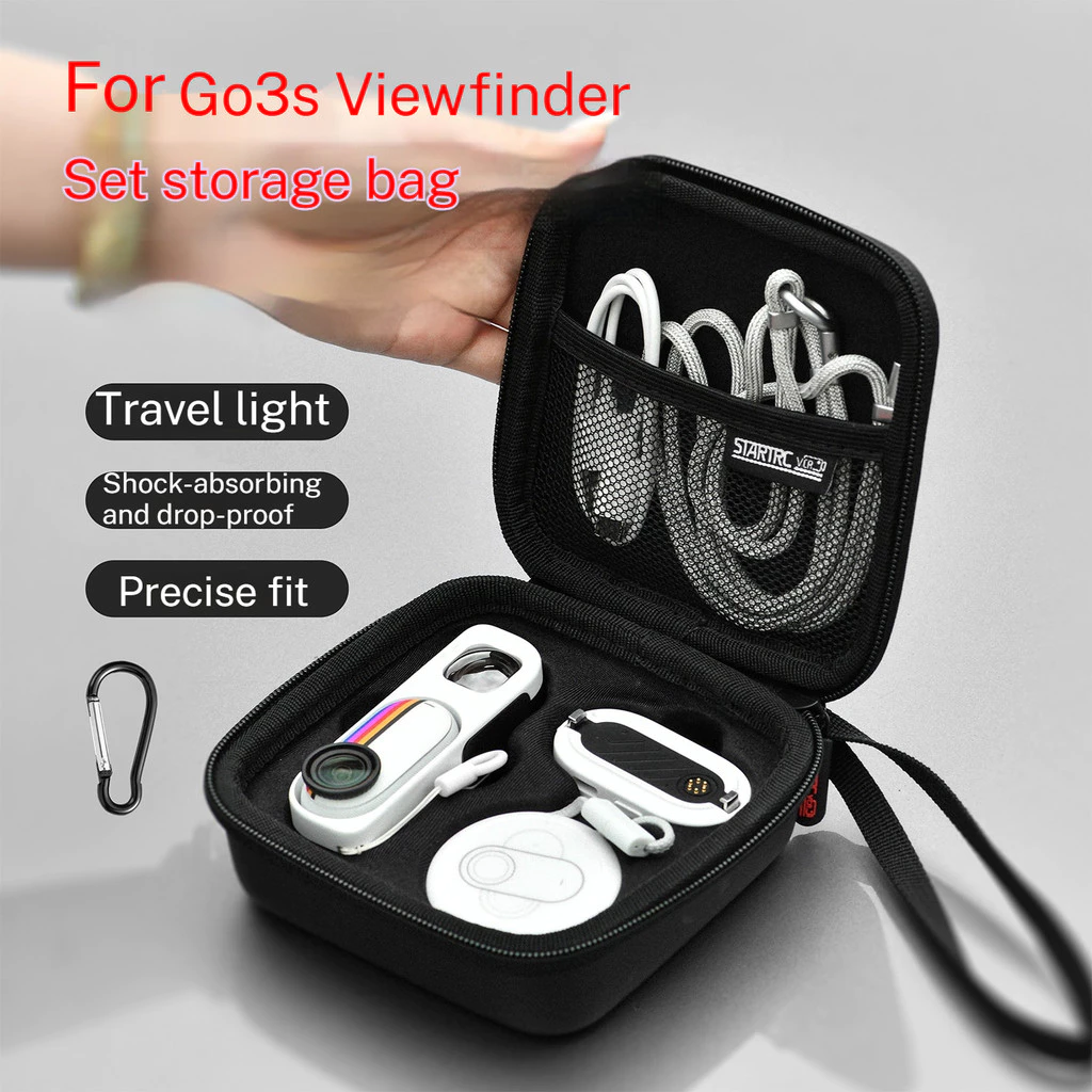 สําหรับ Insta360 GO 3S Retro ผู้ที่ชื่นชอบ Limited Edition Storage Case สําหรับกล้องนิ้วหัวแม่มือและช่องมองภาพ