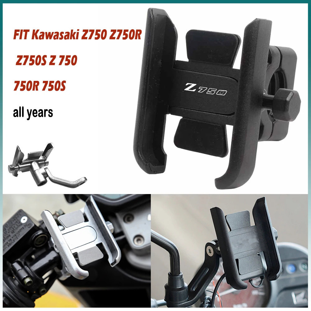 สําหรับ Kawasaki Z750 Z750R Z750S Z 750 750R 750S Handlebar ผู้ถือโทรศัพท์มือถือ GPS ขาตั้งอุปกรณ์เส