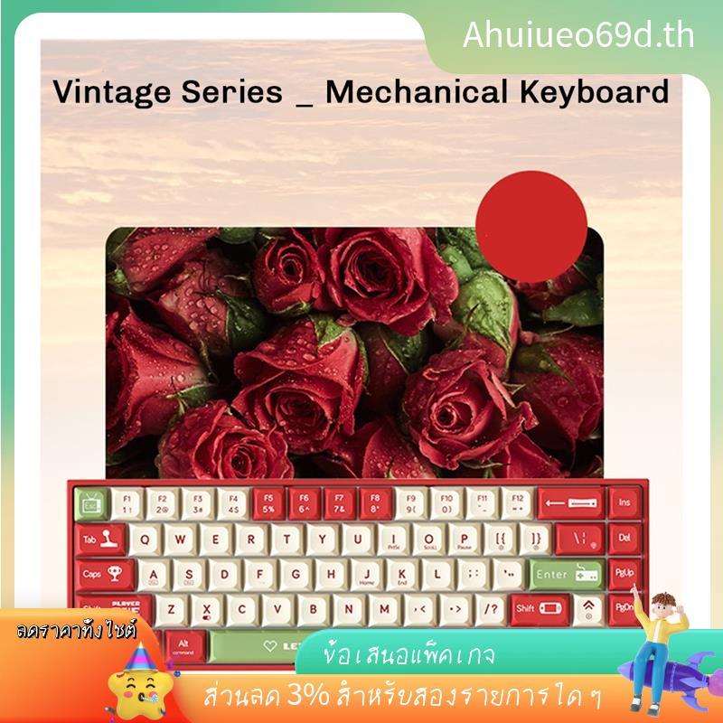 [ในสต็อก] AK680 Gaming Mechanical Keyboard ABS Keycap 68 คีย์คีย์บอร์ดแบบมีสาย Hot Swap สําหรับแล็ปท