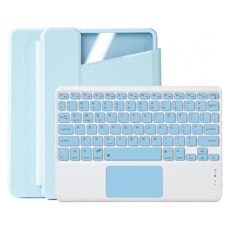 สําหรับ Huawei MatePad 12X 2026 กันกระแทก 360° ฝาครอบเคสใสหมุนได้พร้อมแป้นพิมพ์บลูทูธทัชแพดขนาด 12 นิ้วเรืองแสงในตัว