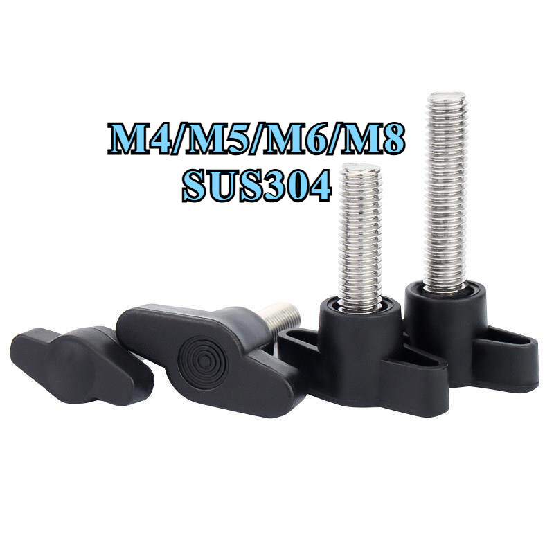 สกรูมือรูปตัว Z สแตนเลส 304/สกรูมะนาวมือ/สกรูหัวพลาสติก M4/M5/M6/M8*L=8-70 มม.【ZHX-SZG-MB】