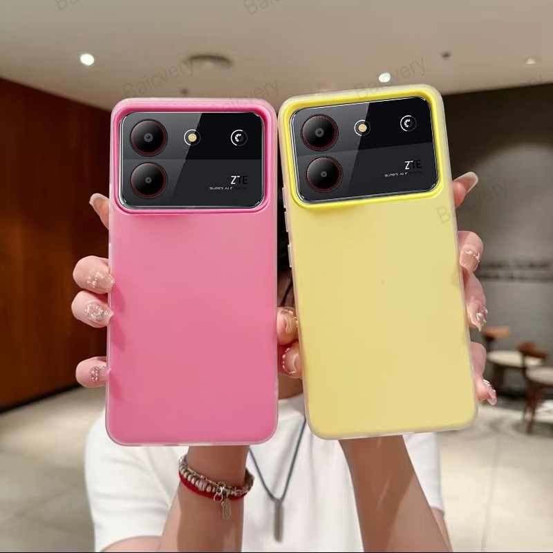 เคสแบบด้านสําหรับ ZTE Blade A34 เกราะป้องกันด้านหลังสําหรับ ZTE Blade A54 แฟชั่น