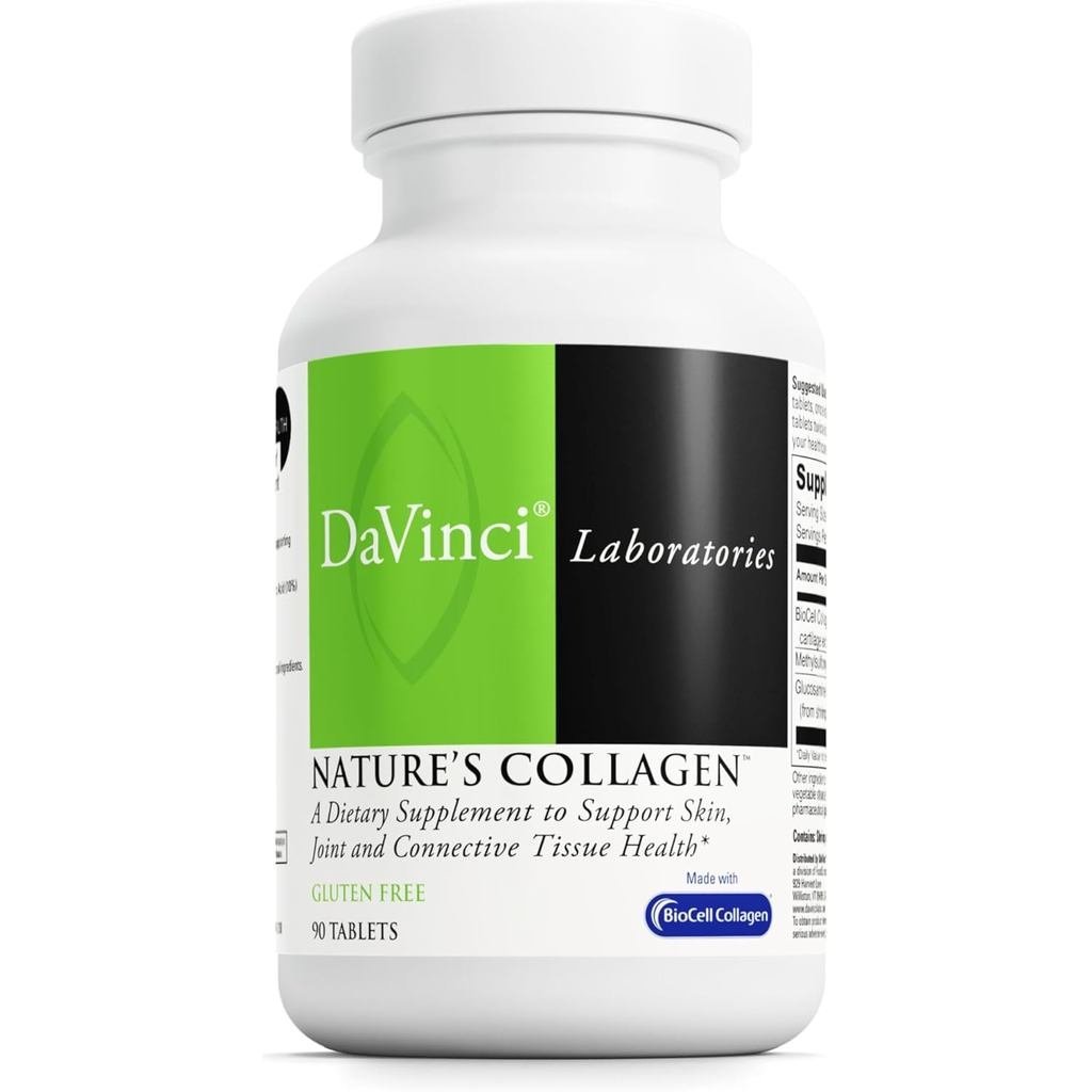 DAVINCI Labs Natures Collagen - อาหารเสริมคอลลาเจน BioCell พร้อม MSM & Glucosamine - ช่วยรองรับสุขภา
