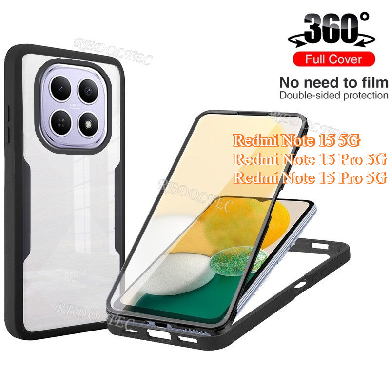 360 คลุมทั้งหมดกรณี Honor X7D 5G 4G กันกระแทกอะคริลิคใสด้านหน้าด้านหลังสองด้านป้องกัน Hard เคสโทรศัพท์ HonorX7D
