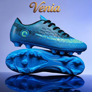 VENIA【จัดส่งภายใน 24 ชั่วโมง บางกอกสปอต】รองเท้าฟุตบอลสตั๊ด ไม่ต้องผูกเชือก รองเท้าฟุตซอลแบบ TF/FG สำหรับผู้ชาย และ