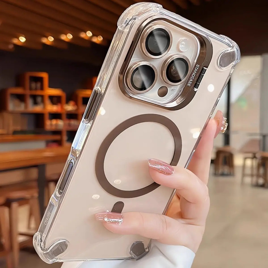 เคสโทรศัพท์แม่เหล็กสําหรับ ไอโฟน 16 11 12 13 14 15 17 มือโปร สูงสุด 15 16 บวก พร้อมตําแหน่งกล้องป้องกันการชนกันป้องกันเลนส์ 2 ใน 1 เปลือกแข็งเคสป้องกันโทรศั