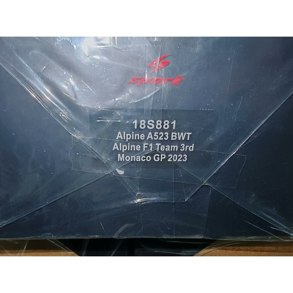 [Orphans] Spark 2023 Monaco Station Alps Fleet BWT A523 Okko F1 1: 18 โมเดลรถแข่ง