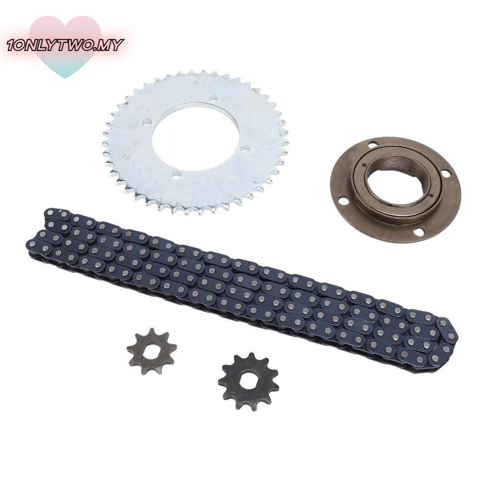 1ONLYTWO T8F ชุดโซ่เฟือง, 116 Links Chain Toothless Flywheel T8F ชุดโซ่เกียร์, ทนทาน 44T เฟืองโซ่ชุด