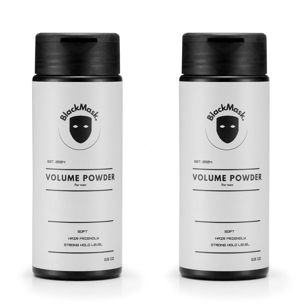 BlackMask 2 Pack of Mens Texture Powder, Mens Hair Powder