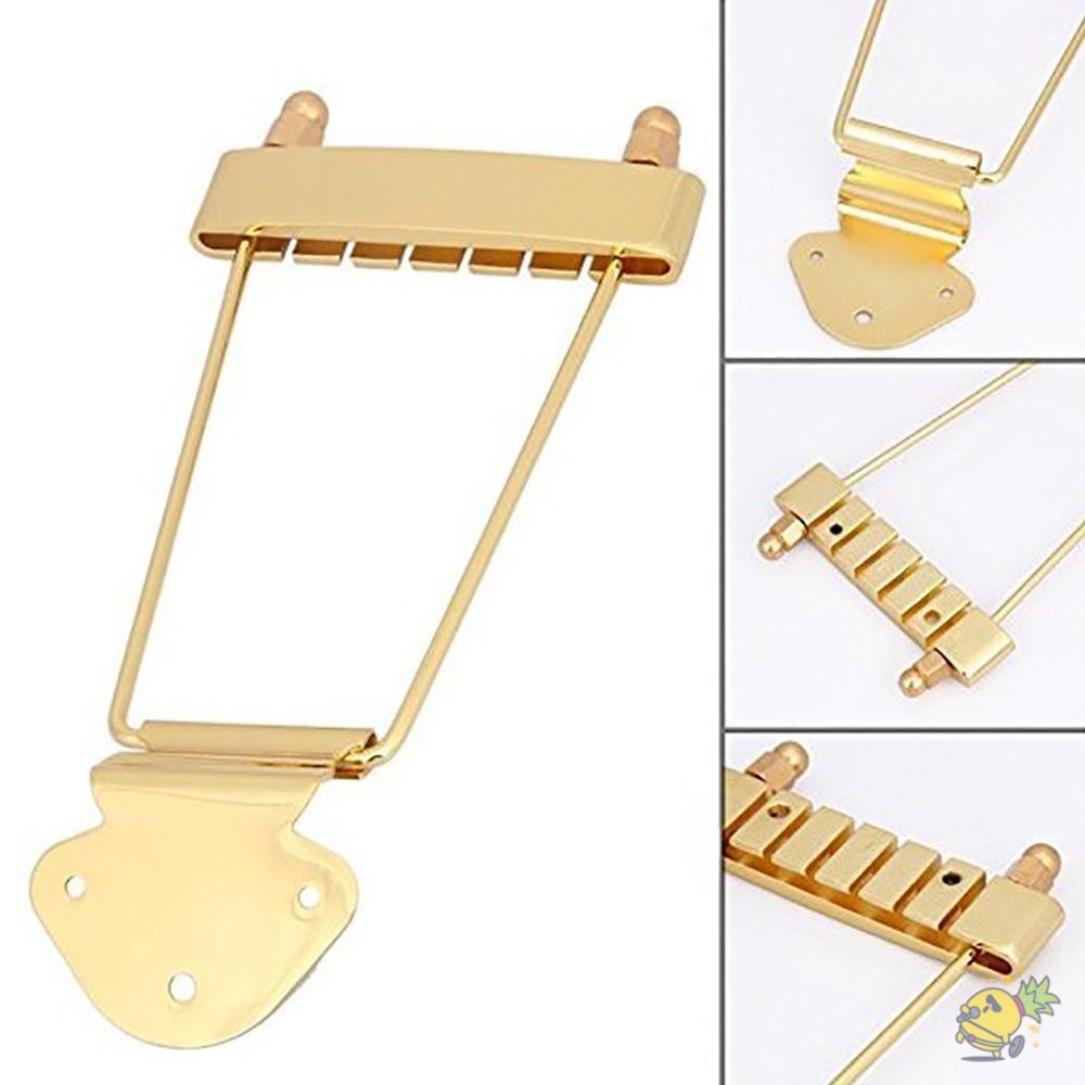 WXDX.TH หางกีต้าร์, อุปกรณ์กีตาร์ Zinc Alloy Guitar Bridge, ชิ้นส่วนทดแทนคุณภาพสูง Gold/Silver Strin