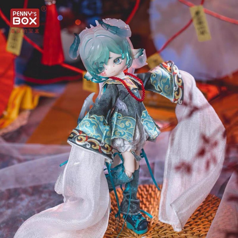 Pennys Treasure Box Lulua Cool Limited Zombie Ginger Sauce สไตล์จีน BJD Mystery Box | 8 คะแนนรูปการกระทําคอลเลกชันของแท้