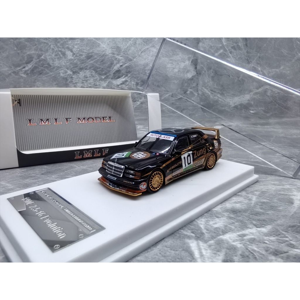 [คลังสินค้าพร้อม 1] LMLF 1/64 Benz 190E EVO 2.5 โมเดลรถโลหะผสม Camel Cup Painting Alloy Collection M