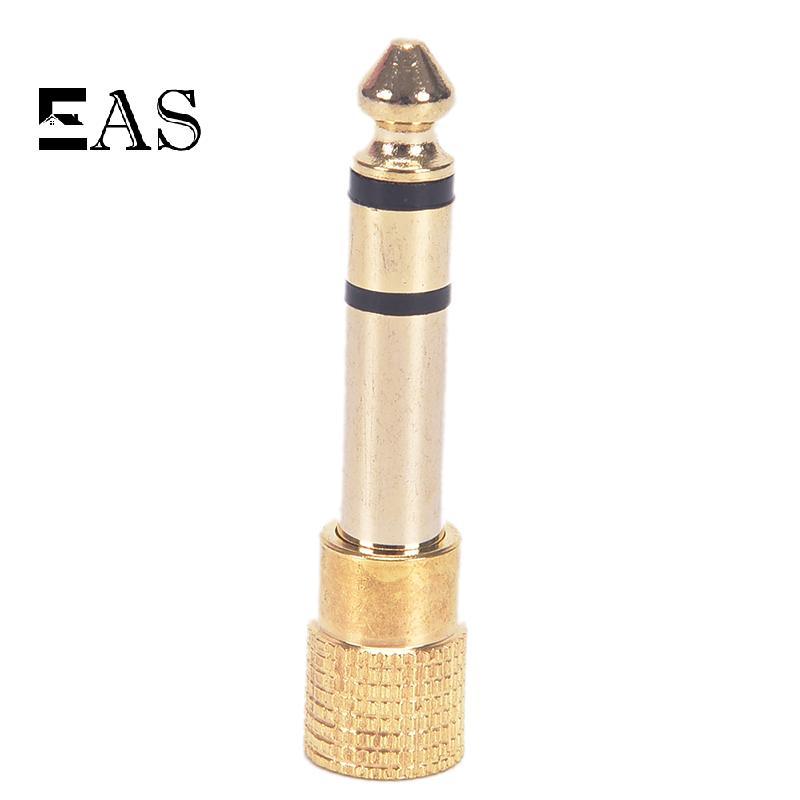 [EA] 6.35 มม. Ja ชายถึง 3.5 มม. Ja อะแดปเตอร์โลหะหญิง 6.3 มม. 1/4" Adaptor TH