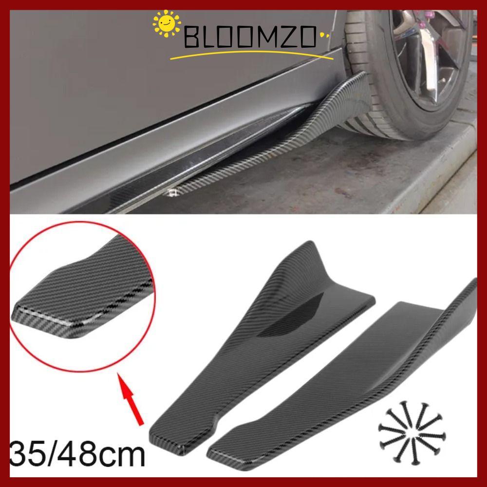 CODBLOOMZO สปอยเลอร์กันชนรถยนต์ด้านหลัง Lip, Carbon fibre สปอยเลอร์ Splitter รถด้านข้างกระโปรงกันชนบาร์, อุปกรณ์ตกแต่งรถยนต์ Diffuser ABS Extensions Scratch Protector รถ