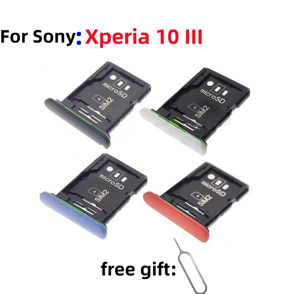 1X ถาดซิมการ์ด Micro SD ถาดการ์ดสําหรับ Sony Xperia 10III XQ-BT52 SO-52B Mark3 X10III ช่องใส่การ์ดลิ