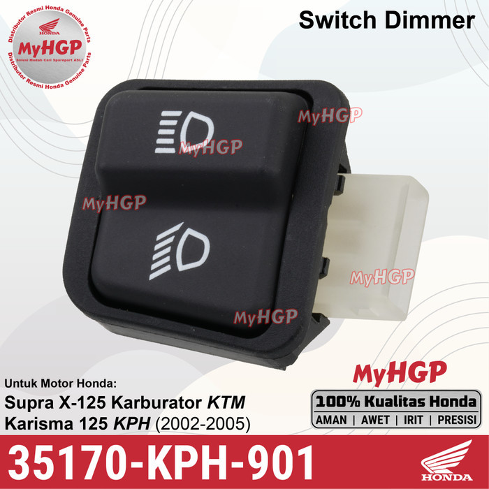 35170KPH901 สวิตช์หรี่ไฟ Far Near Supra X 100 Karisma 125 35170-KPH-901 35170 KPH 901