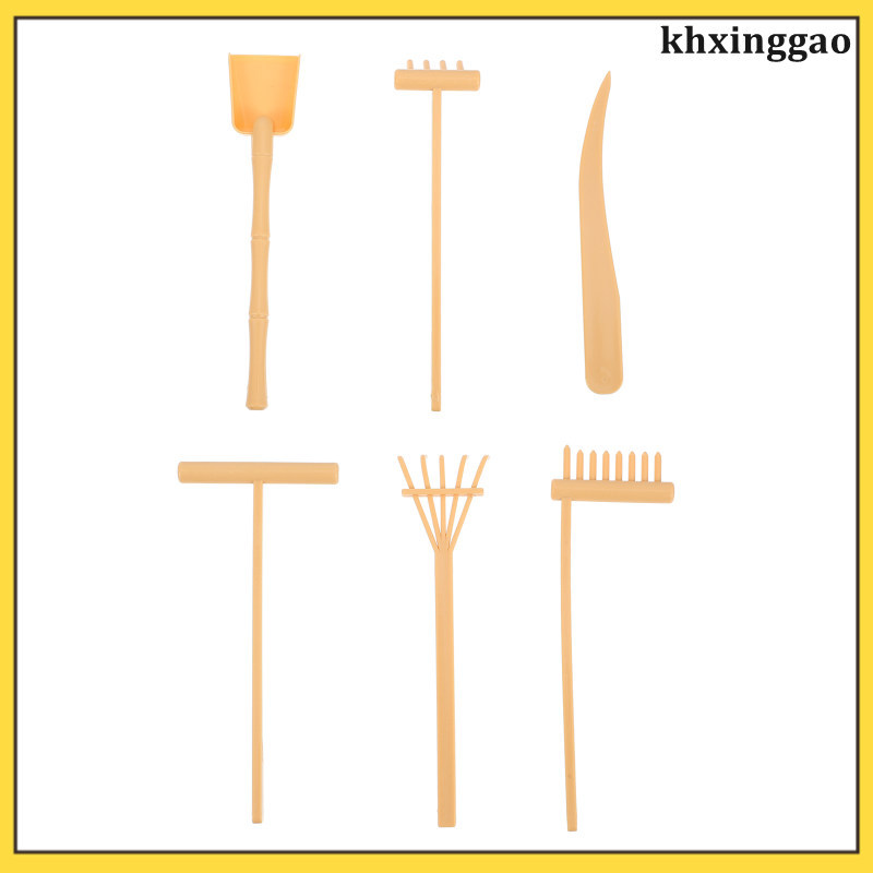 🍽️ ชุดเครื่องมือถาดทราย Zen Rake 6 ชิ้น สำหรับเด็กและผู้ใหญ่ อุปกรณ์เสริมสำหรับเวลาว่างที่สร้างสรรค์