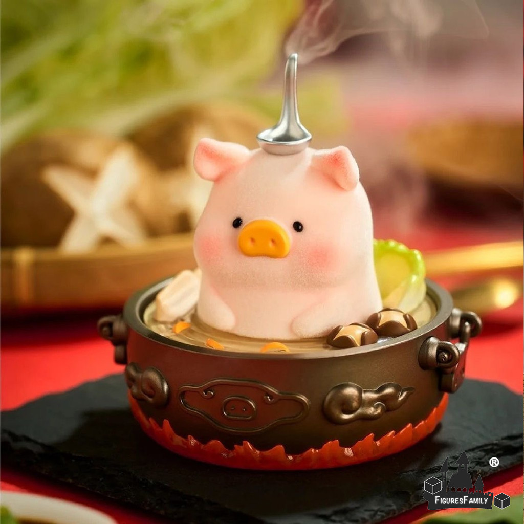 [ของแท้]LuLu The Piggy Lus Table Series สไตล์ลับยืนยันและชุด 8 ตุ๊กตาใหม่ของขวัญเครื่องประดับ