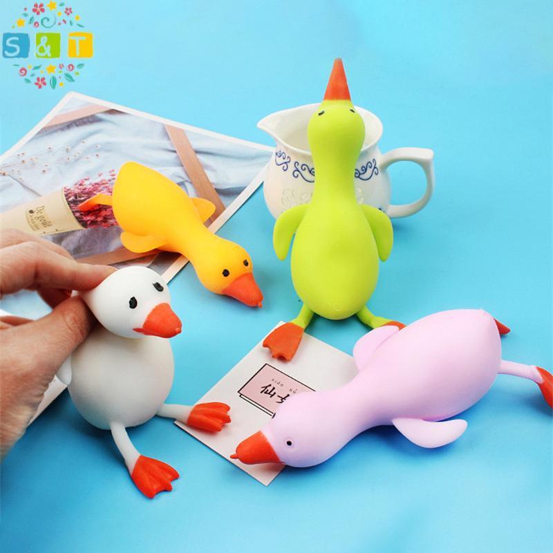 S&T 1Pc Duck Shape Bounce And Dpression Big White Goose รูปที่ 3