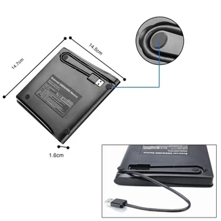 USB 3.0 Ultra Slim External DVD-RW Burner/CD/Rewrite/ออปติคัลไดรฟ์แบบพกพาสีดำและสีขาว