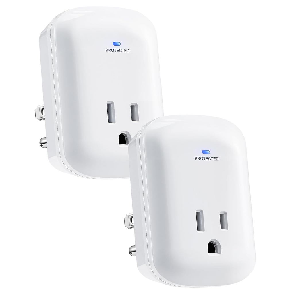 SURAIELEC Surge Protector, 1225J Wall Surge Protector Outlet 900V VPR, 15A/1875W ไฟแสดงสถานะการป้องก