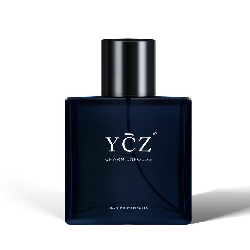 YCZ Midnight Marine Man Cologne Eau De Parfum 1.7oz 50ml Long Lasting Men's with Floral Fruity Woody