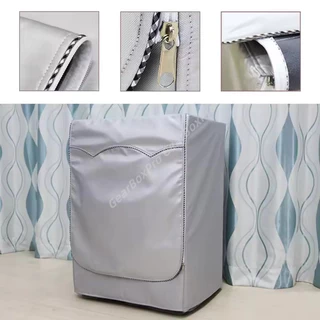 ผ้าคลุมเครื่องซักผ้า ฝาหน้าซัก-อบ 6-25kg กันUV️ กันฝุ่น กันแดด กันฝนสาด ที่คลุมเครื่องซักผ้า คลุมเครื ใส่ได้ทุกยี่ห้อ