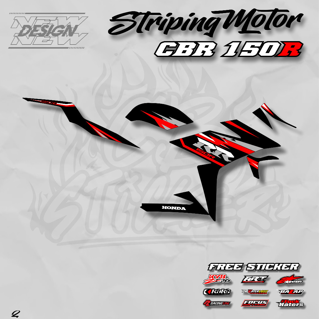 Striping CBR 150R Facelift 2016-2019 ล่าสุด Cbr 150r Facelift สติกเกอร์
