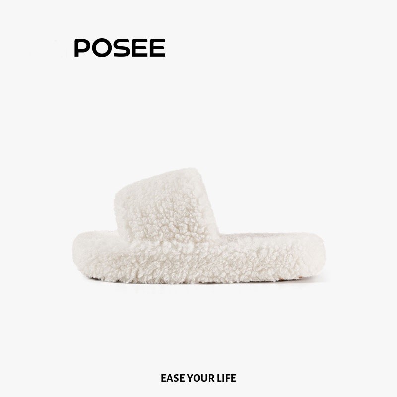 GPT POSEE รองเท้าแตะเมฆ RMAXPRO 2022 ใหม่ฤดูใบไม้ร่วงและฤดูหนาวของผู้หญิงน่ารักบ้านลื่นอบอุ่นในร่มรอ