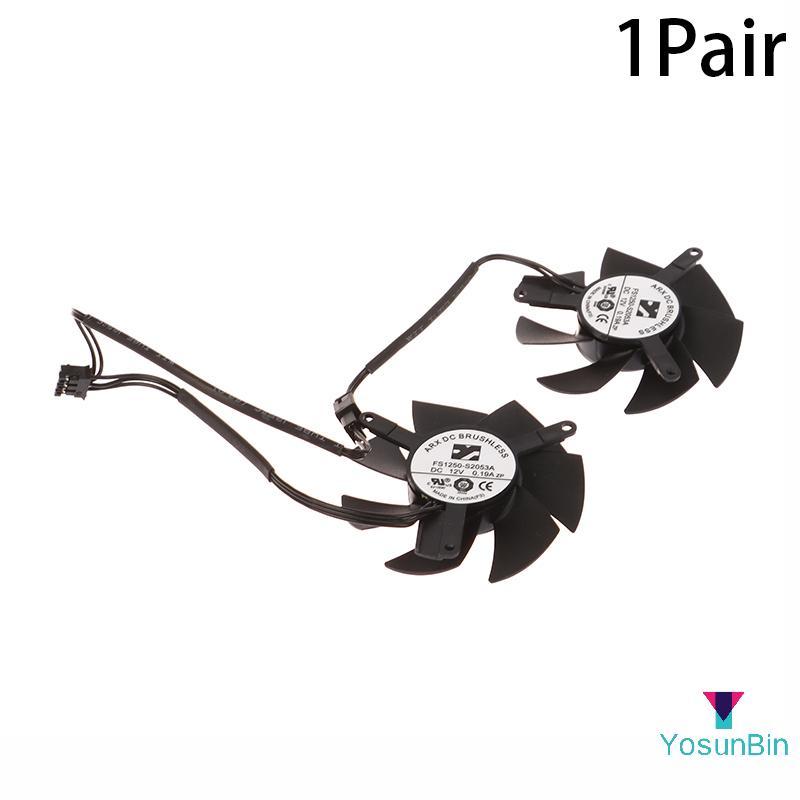 YosunBin] 1 คู่ FS1250-S2053A 0.19A GPU VGA Video Cooler กราฟิกการ์ดพัดลมสําหรับ GTX 1650 1630 GTX16