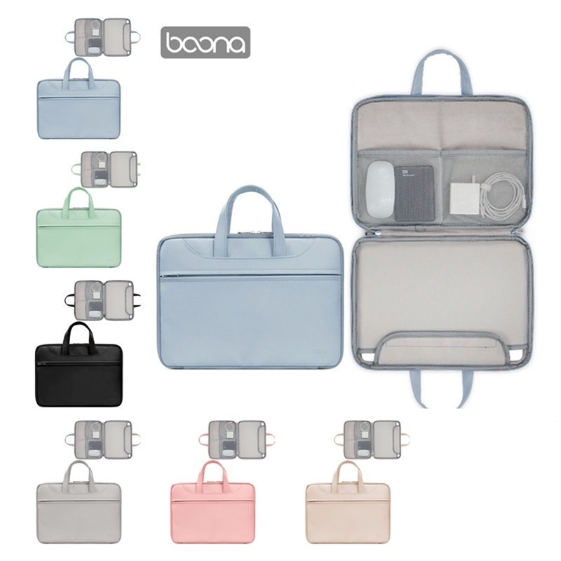 GPT baona/ RT หนังนุ่มกระเป๋าแล็ปท็อปเปิดกันน้ํากระเป๋าเอกสารสําหรับ Charger Gadget แท็บเล็ตสําหรับ 