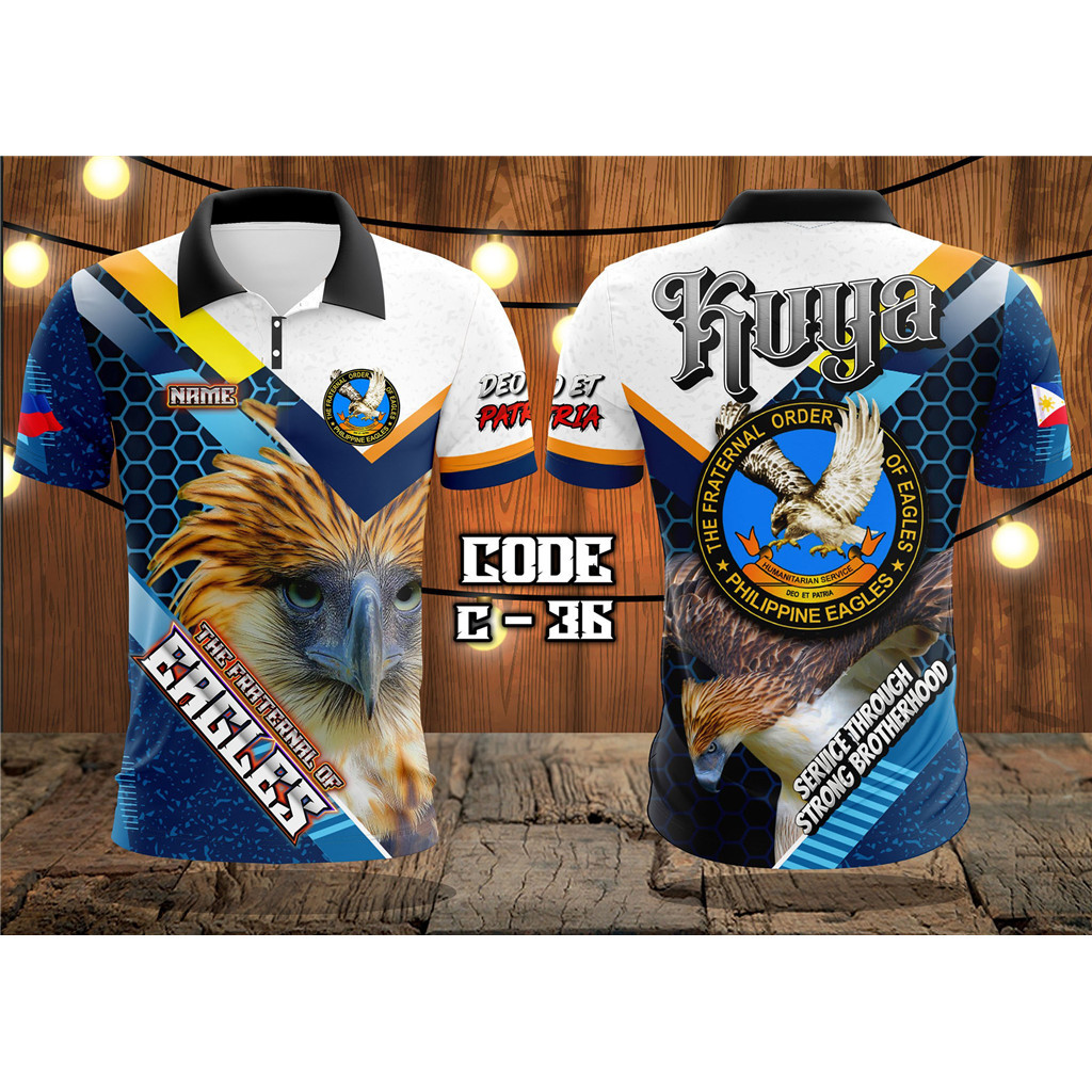 2024 The Freother Order of Eagles - Polo Shirt คอจีน สไตล์พร้อมใส่ทั้งงานและวันหยุด