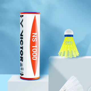 VICTOR ลูกแบดมินตัน พลาสติกไนร่อน NS 1000 (6ลูก) ความเร็วปานกลาง