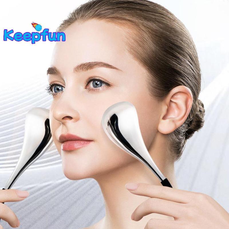 [Keepfun] Ice Globes เครื่องมือดูแลผิวหน้าสําหรับใบหน้าและตาสแตนเลสความงาม Cryo Sticks สําหรับผู้หญิ