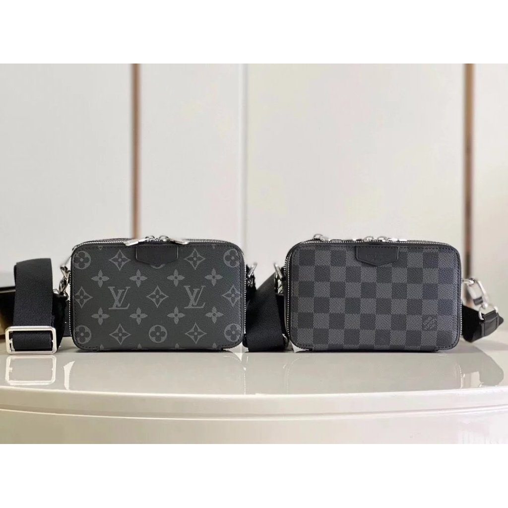 ใหม่ Louis Vuitton กระเป๋าหญิง Louis Vuitton 2022 กระเป๋าผู้ชายสไตล์ใหม่สายตายาว ALPHA WEARABLE กระเ