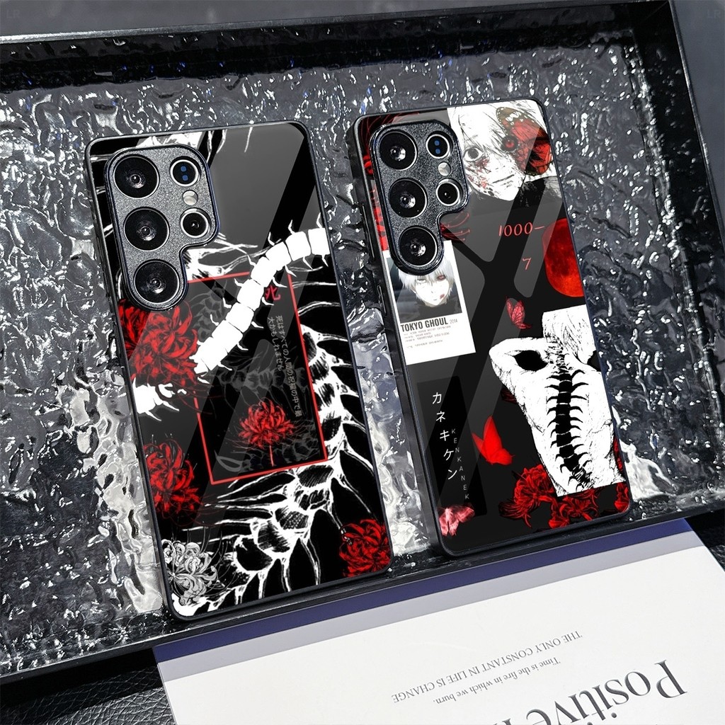 Tokyo Ghoul 09 แก้วเคสโทรศัพท์สําหรับ Samsung Galaxy S22 S23 S24 S25 Ultra Plus S24FE S25FE M15 M16 