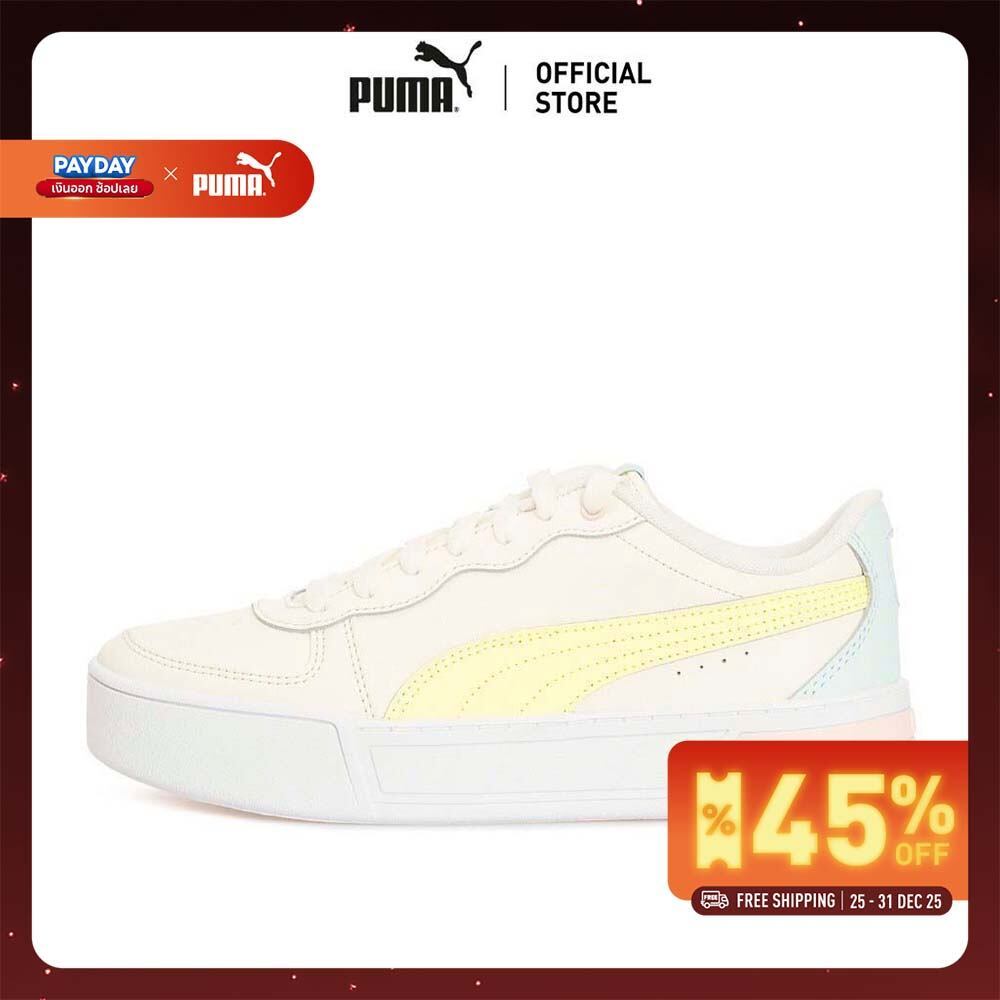 PUMA BASICS - รองเท้ากีฬาผู้หญิง Skye สีขาว - 37476409