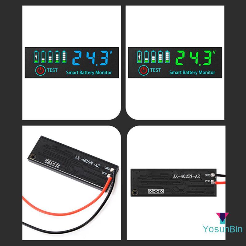 YosunBin] DC 7-55V Universal Battery Charge Indicator Panel LED Indicator Acid Battery Voltage Charg