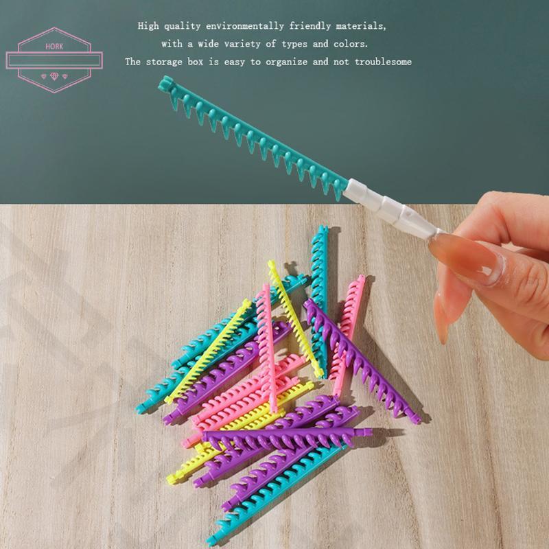 HORK 30 ชิ้นผม Root Perm Rods บาร์ Curlers ชุดพร้อมคลิป 2.3/3.3 มม. วีเอ็น